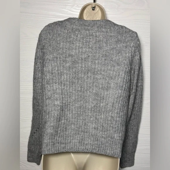 Gap Women’s Gray Cozy Fall Sweater Wool Alpaca  Blend Size Small - Picture 3 of 7